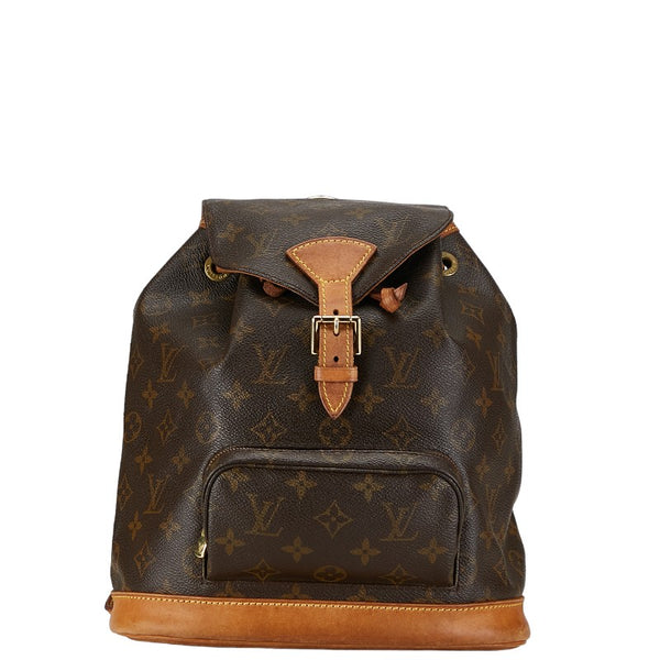 ルイ ヴィトン モノグラム モンスリMM リュック バックパック M51136 ブラウン PVC レザー レディース LOUIS VUITTON 【中古】