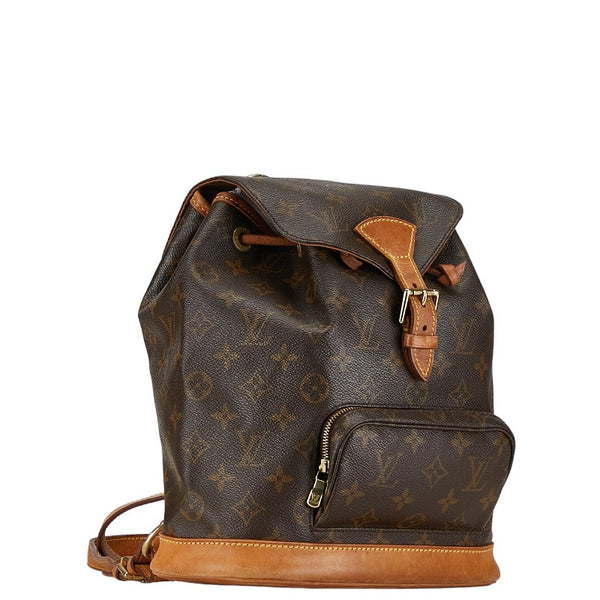 ルイ ヴィトン モノグラム モンスリMM リュック バックパック M51136 ブラウン PVC レザー レディース LOUIS VUITTON 【中古】
