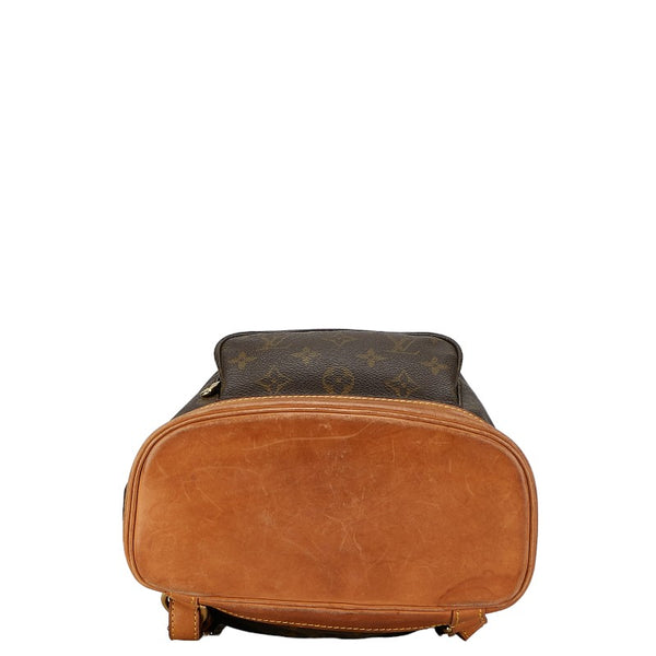 ルイ ヴィトン モノグラム モンスリMM リュック バックパック M51136 ブラウン PVC レザー レディース LOUIS VUITTON 【中古】