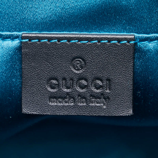 グッチ オフィディア シェリーライン 斜め掛けショルダーバッグ 499621 レッド ブラック スウェード レザー レディース GUCCI 【中古】