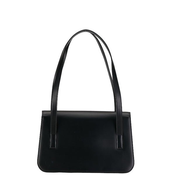 バーバリー ノバチェック シャドーホース ワンショルダーバッグ ブラック マルチカラー レザー キャンバス レディース BURBERRY 【中古】