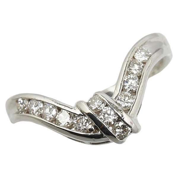 Pt900 プラチナ ダイヤ0.50ct リング 指輪 レディース 17号 【中古】