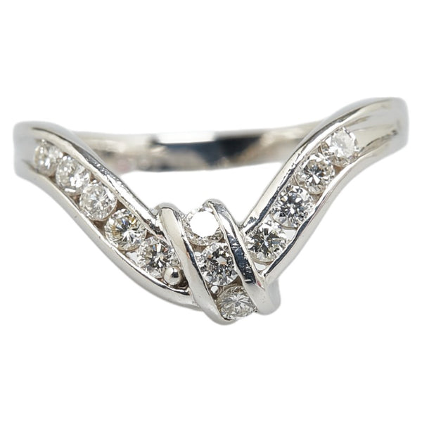 Pt900 プラチナ ダイヤ0.50ct リング 指輪 レディース 17号 【中古】