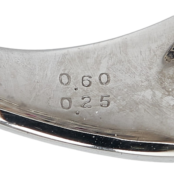 ノーブランド K18WG ホワイトゴールド ルビー0.25ct ダイヤ0.60ct フラワー 花 モチーフ リング 指輪 レディース no brand 12号 【中古】