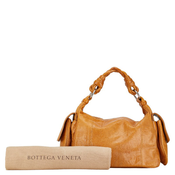 ボッテガヴェネタ コッカーホーボー ワンショルダーバッグ ハンドバッグ ベージュ レザー レディース BOTTEGAVENETA 【中古】