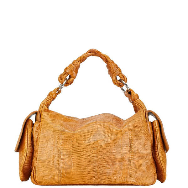 ボッテガヴェネタ コッカーホーボー ワンショルダーバッグ ハンドバッグ ベージュ レザー レディース BOTTEGAVENETA 【中古】