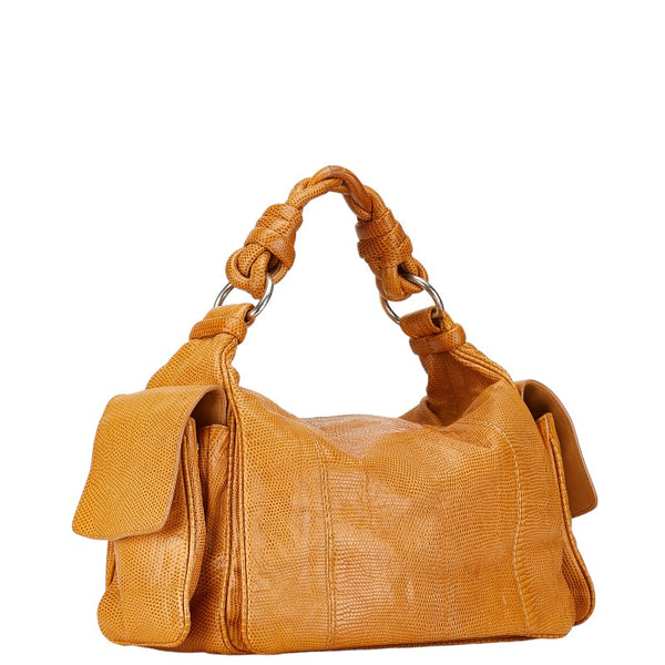 ボッテガヴェネタ コッカーホーボー ワンショルダーバッグ ハンドバッグ ベージュ レザー レディース BOTTEGAVENETA 【中古】