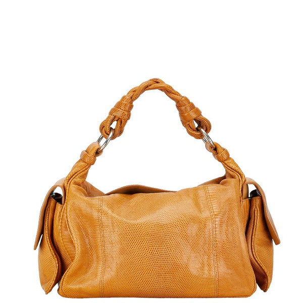 ボッテガヴェネタ コッカーホーボー ワンショルダーバッグ ハンドバッグ ベージュ レザー レディース BOTTEGAVENETA 【中古】
