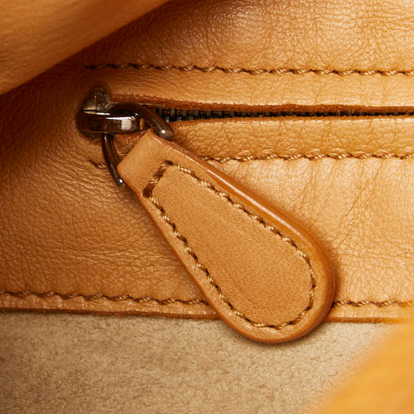 ボッテガヴェネタ コッカーホーボー ワンショルダーバッグ ハンドバッグ ベージュ レザー レディース BOTTEGAVENETA 【中古】