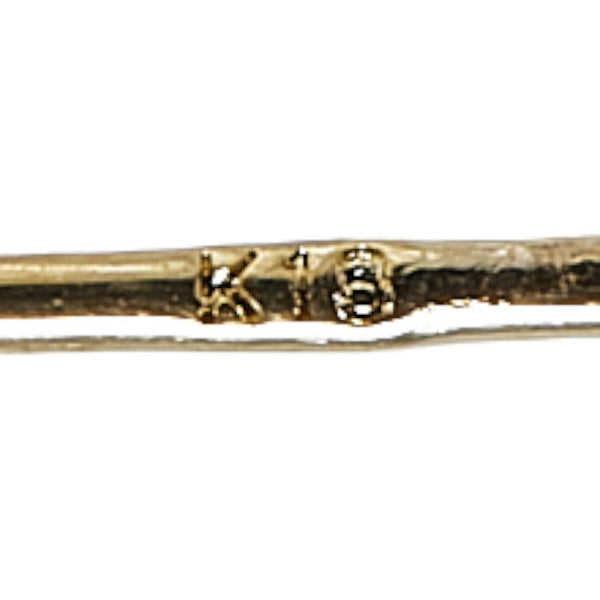 K18YG イエローゴールド フープピアス レディース 【中古】