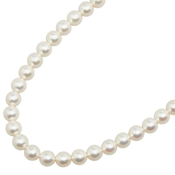 ミキモト K14WG ホワイトゴールド パール6.7～7mm ネックレス レディース MIKIMOTO 【中古】