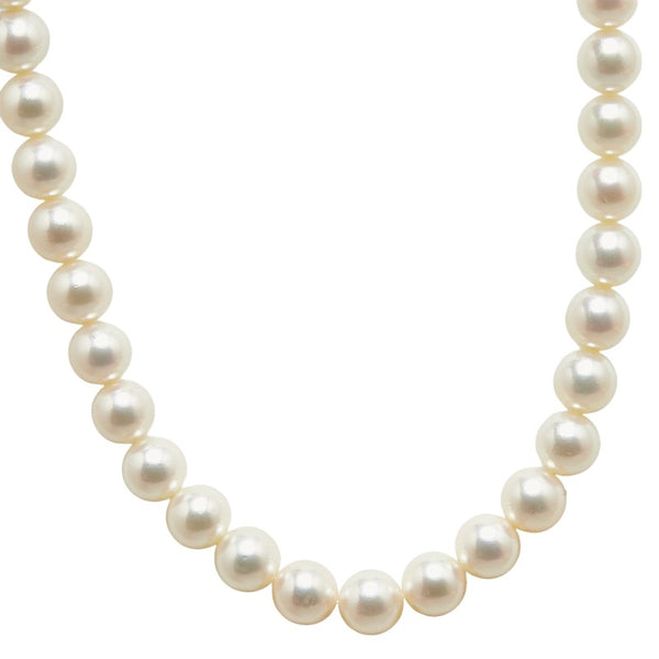 ミキモト K14WG ホワイトゴールド パール6.7～7mm ネックレス レディース MIKIMOTO 【中古】