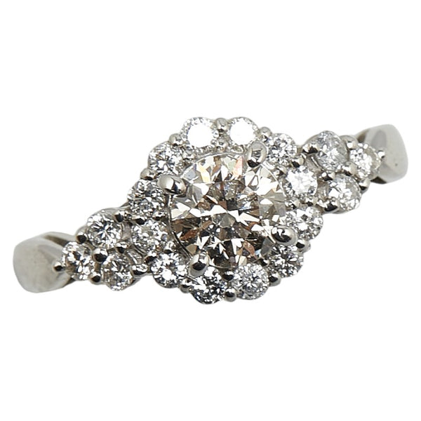 Pt900 プラチナ ダイヤ0.40ct ダイヤ0.63ct リング 指輪 レディース 9号 【中古】