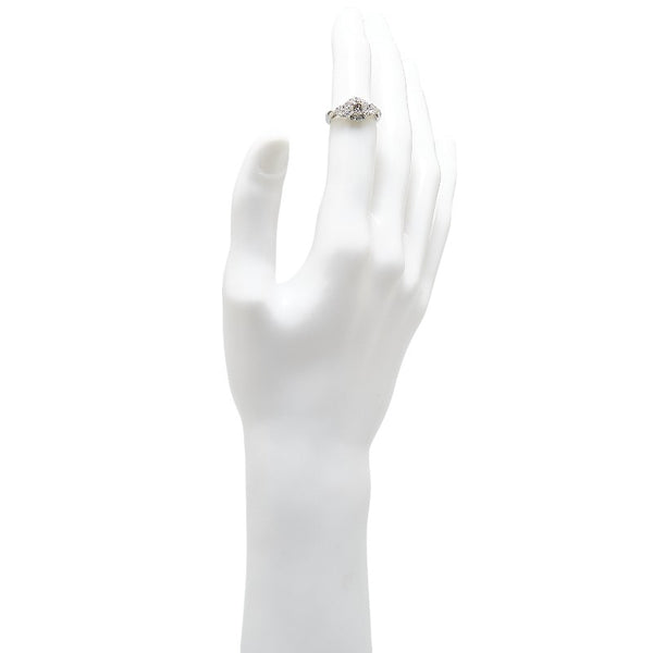 Pt900 プラチナ ダイヤ0.40ct ダイヤ0.63ct リング 指輪 レディース 9号 【中古】