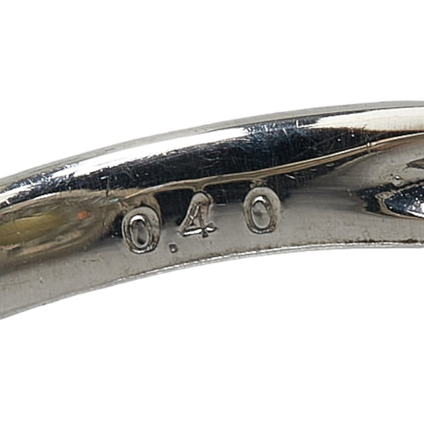 Pt900 プラチナ キャッツアイ1.72ct ダイヤ0.40ct フラワー 花 モチーフ リング 指輪 レディース 11.5号 【中古】