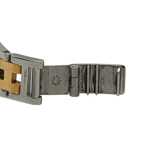 エルメス クリッパー 腕時計 CL3.240 クオーツ ホワイト文字盤 ステンレススチール メッキ レディース HERMES 【中古】