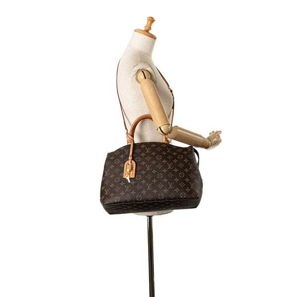 ルイ ヴィトン モノグラム グラン パレMM ハンドバッグ ショルダーバッグ 2WAY M45898 ブラウン PVC レザー レディース LOUIS VUITTON 【中古】