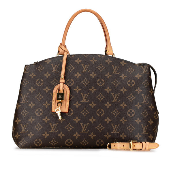 ルイ ヴィトン モノグラム グラン パレMM ハンドバッグ ショルダーバッグ 2WAY M45898 ブラウン PVC レザー レディース LOUIS VUITTON 【中古】