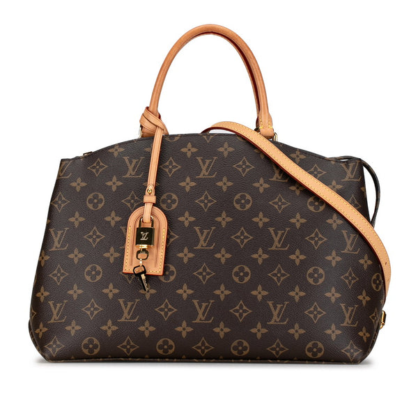 ルイ ヴィトン モノグラム グラン パレMM ハンドバッグ ショルダーバッグ 2WAY M45898 ブラウン PVC レザー レディース LOUIS VUITTON 【中古】