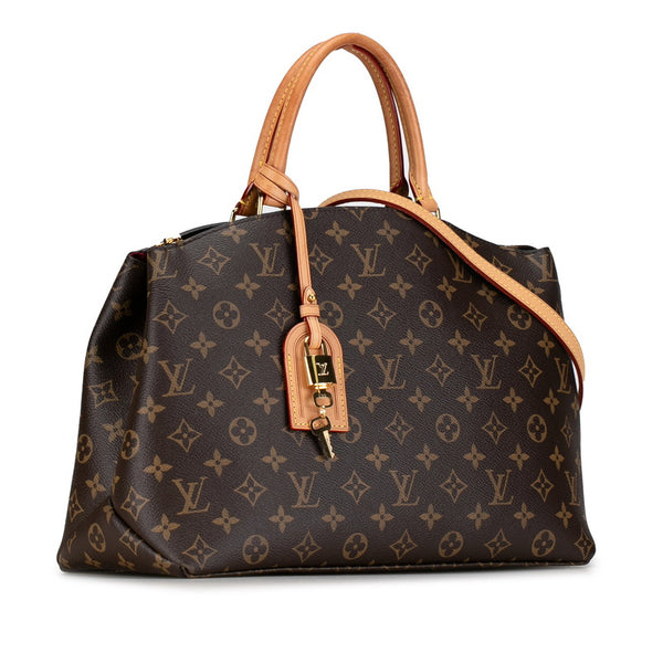 ルイ ヴィトン モノグラム グラン パレMM ハンドバッグ ショルダーバッグ 2WAY M45898 ブラウン PVC レザー レディース LOUIS VUITTON 【中古】