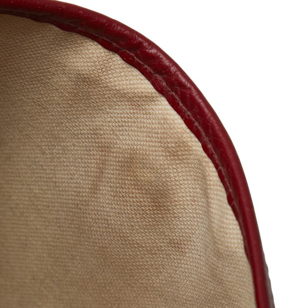 グッチ GGスプリーム ドラえもん ボディバッグ ウエストポーチ 6457817 チェリーレッド ベージュ PVC レザー レディース GUCCI 【中古】