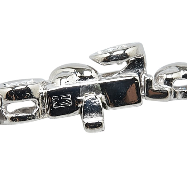 Pt850 プラチナ ダイヤ1.00ct テニスチェーン ブレスレット レディース 【中古】