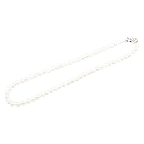 スターリングシルバー アコヤパール6.5mm ネックレス レディース 【中古】