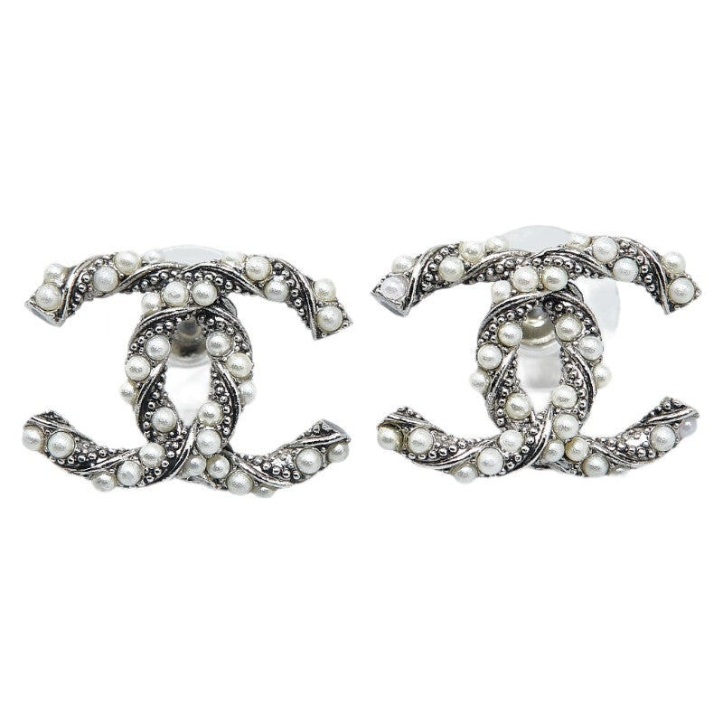 シャネル ココマーク イヤリング シルバー メタル レディース CHANEL 【中古】