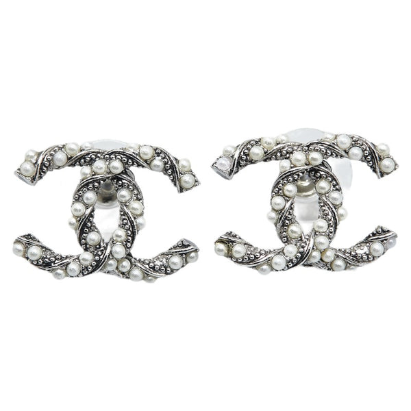 シャネル ココマーク イヤリング シルバー メタル レディース CHANEL 【中古】