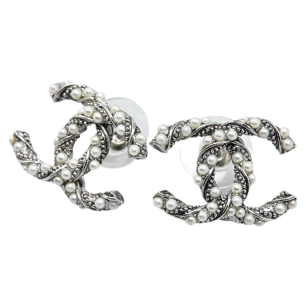 シャネル ココマーク イヤリング シルバー メタル レディース CHANEL 【中古】