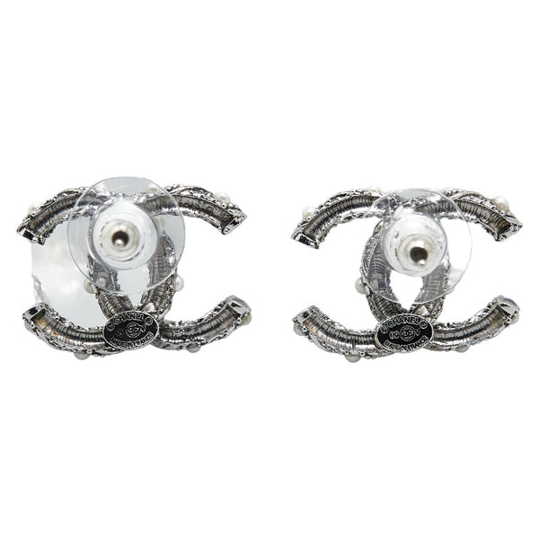 シャネル ココマーク イヤリング シルバー メタル レディース CHANEL 【中古】
