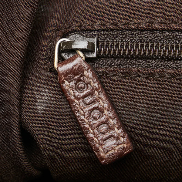 グッチ GGキャンバス アビー ハンドバッグ トートバッグ 130733 ベージュ キャンバス レザー レディース GUCCI 【中古】