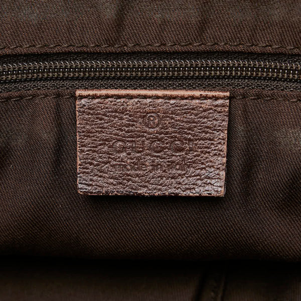 グッチ GGキャンバス アビー ハンドバッグ トートバッグ 130733 ベージュ キャンバス レザー レディース GUCCI 【中古】