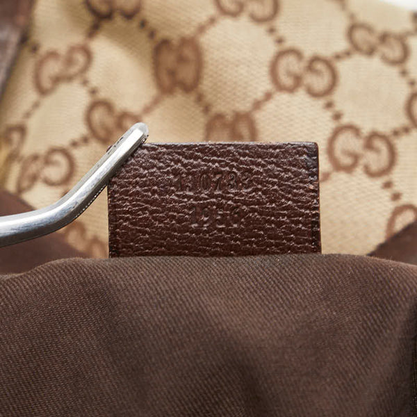 グッチ GGキャンバス アビー ハンドバッグ トートバッグ 130733 ベージュ キャンバス レザー レディース GUCCI 【中古】