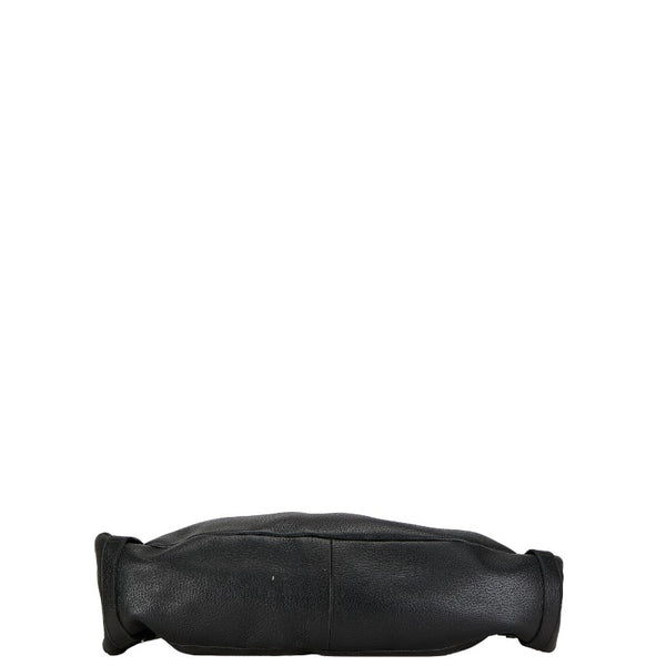 グッチ アビー トートバッグ ハンドバッグ 130736 ブラック ゴールド レザー レディース GUCCI 【中古】