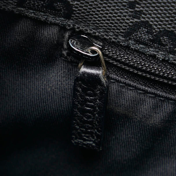 グッチ アビー トートバッグ ハンドバッグ 130736 ブラック ゴールド レザー レディース GUCCI 【中古】