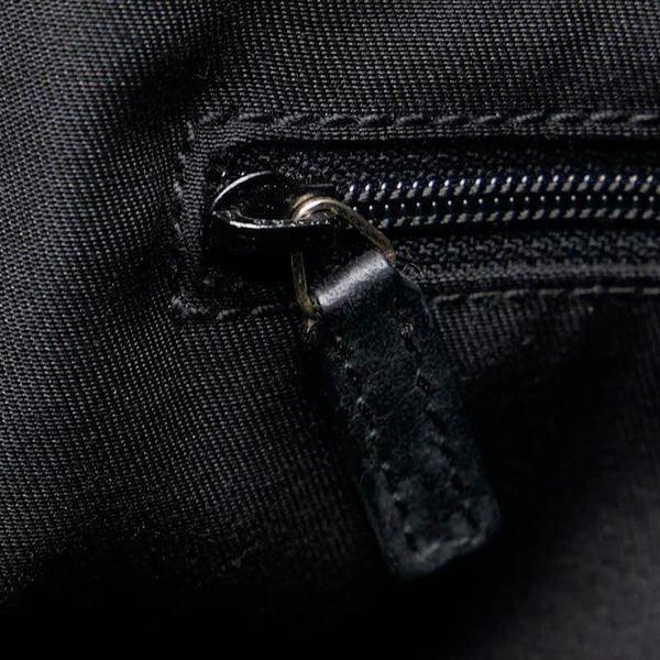 グッチ アビー ハンドバッグ トートバッグ 189831 ブラック ゴールド レザー レディース GUCCI 【中古】