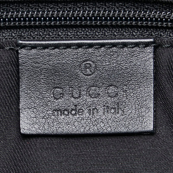 グッチ アビー ハンドバッグ トートバッグ 189831 ブラック ゴールド レザー レディース GUCCI 【中古】