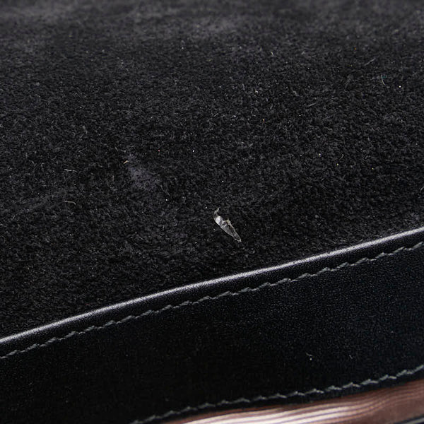 グッチ GGマーモント  アリー 斜め掛け ショルダーバッグ 550126 ブラック スウェード レザー レディース GUCCI 【中古】