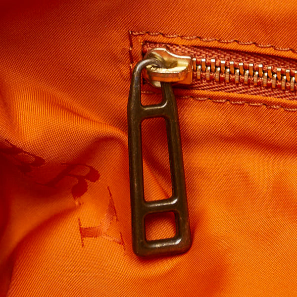 バーバリー チェック ハンドバッグ トートバッグ ブラウン マルチカラー キャンバス レザー レディース BURBERRY 【中古】