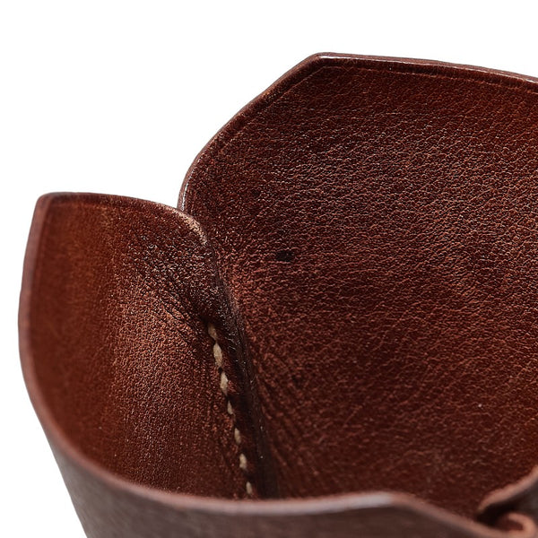 エルメス マルジェラ期 クロシェット キーリング ネックレス ブラウン ボックスカーフ レディース HERMES 【中古】