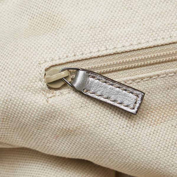 グッチ グッチシマ スーキー ハンドバッグ トートバッグ 211944 シルバー レザー レディース GUCCI 【中古】