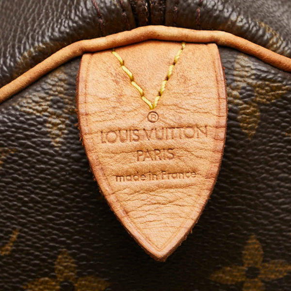 ルイ ヴィトン モノグラム スピーディ30 ハンドバッグ M41526 ブラウン PVC レザー レディース LOUIS VUITTON 【中古】