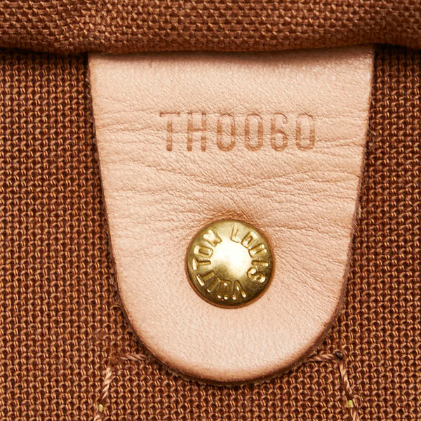 ルイ ヴィトン モノグラム スピーディ30 ハンドバッグ M41526 ブラウン PVC レザー レディース LOUIS VUITTON 【中古】