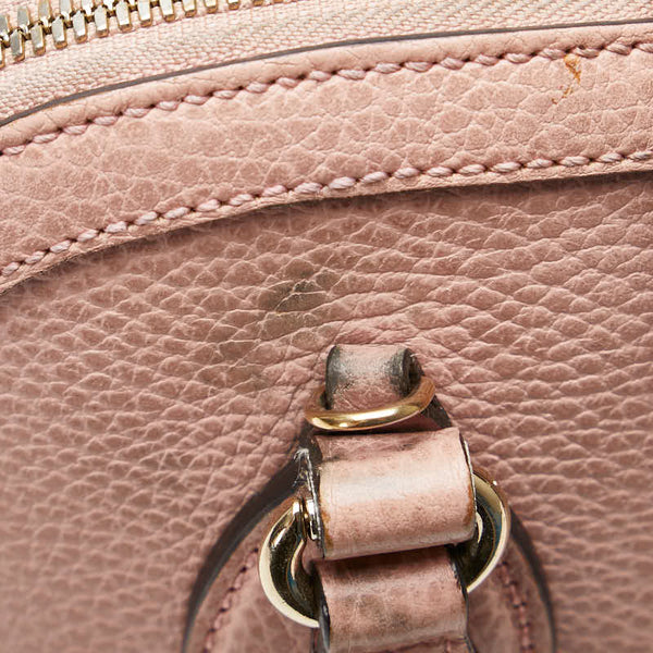 グッチ インターロッキングG ハンドバッグ ショルダーバッグ 2WAY 449661 ピンク レザー レディース GUCCI 【中古】