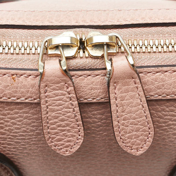 グッチ インターロッキングG ハンドバッグ ショルダーバッグ 2WAY 449661 ピンク レザー レディース GUCCI 【中古】