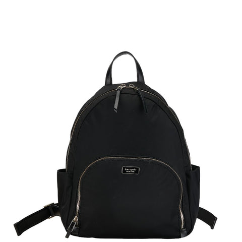 ケイトスペード リュック バックパック ブラック ゴールド ナイロン レディース Kate Spade 【中古】