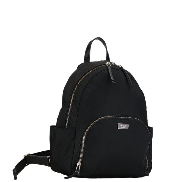 ケイトスペード リュック バックパック ブラック ゴールド ナイロン レディース Kate Spade 【中古】