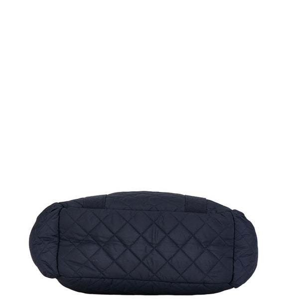 ラルフローレン ショルダーバッグ ハンドバッグ 2WAY ネイビー ブラウン ナイロン レザー レディース RALPH LAUREN 【中古】