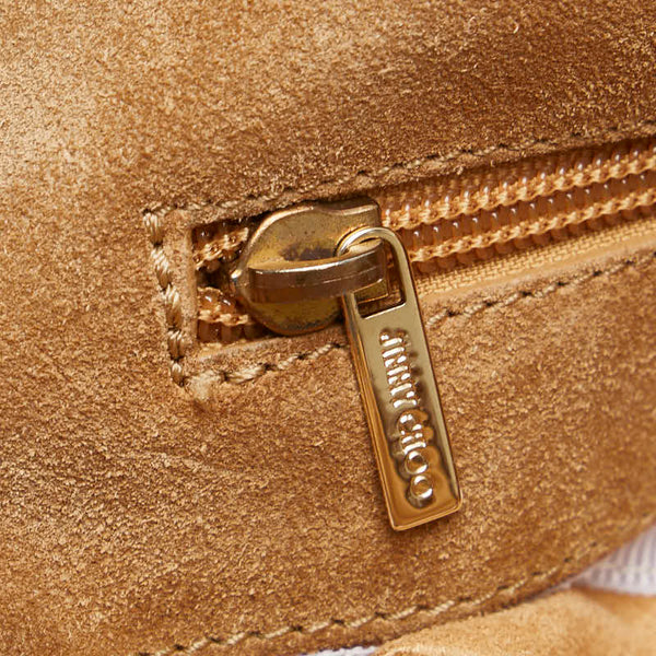 ジミーチュウ フリンジ ワンショルダーバッグ ハンドバッグ ブラウン スウェード レザー レディース JIMMY CHOO 【中古】